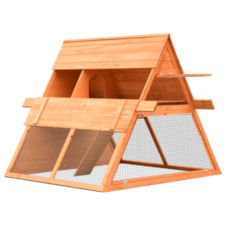 vidaXL Kaninchenstall Kiefernholz & Tannenholz 152x128x108 cm