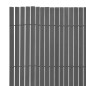 vidaXL Gartenzaun Doppelseitig PVC 150 x 500 cm Grau vidaXL Gartenzaun Doppelseitig PVC 150 x 500 cm Grau