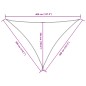 vidaXL Sonnensegel Oxford-Gewebe Dreieckig 3x4x4 m Blau vidaXL Sonnensegel Oxford-Gewebe Dreieckig 3x4x4 m Blau