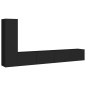 3-tlg. TV-Schrank-Set Schwarz Holzwerkstoff 3-tlg. TV-Schrank-Set Schwarz Holzwerkstoff