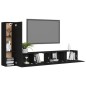 3-tlg. TV-Schrank-Set Schwarz Holzwerkstoff 3-tlg. TV-Schrank-Set Schwarz Holzwerkstoff