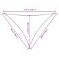 vidaXL Sonnensegel Oxford-Gewebe Dreieckig 5x5x6 m Gelb