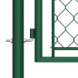 vidaXL Gartentor Stahl 100x350 cm Grün vidaXL Gartentor Stahl 100x350 cm Grün