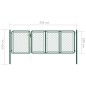 vidaXL Gartentor Stahl 100x350 cm Grün vidaXL Gartentor Stahl 100x350 cm Grün