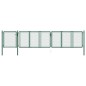 vidaXL Gartentor Stahl 100x495 cm Grün vidaXL Gartentor Stahl 100x495 cm Grün