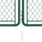 vidaXL Gartentor Stahl 100x495 cm Grün vidaXL Gartentor Stahl 100x495 cm Grün