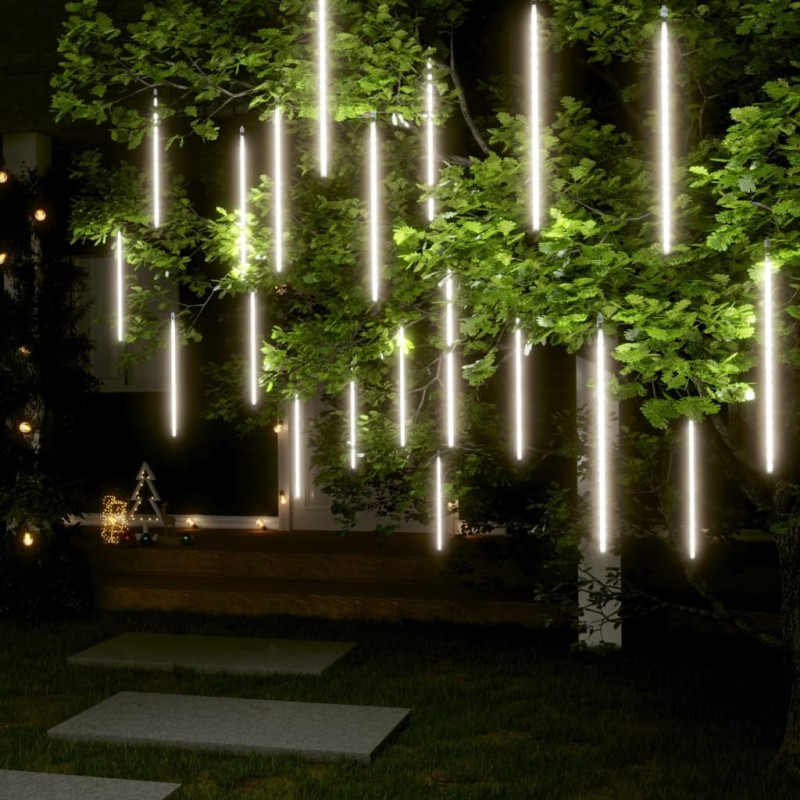 vidaXL LED Meteor-Lichter 20 Stk. 50 cm Kaltweiß 720 LEDs vidaXL LED Meteor-Lichter 20 Stk. 50 cm Kaltweiß 720 LEDs