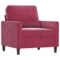vidaXL 4-tlg. Sofagarnitur Weinrot Samt vidaXL 4-tlg. Sofagarnitur Weinrot Samt
