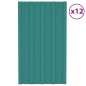 vidaXL Dachpaneele 12 Stk. Verzinkter Stahl Grün 80x45 cm vidaXL Dachpaneele 12 Stk. Verzinkter Stahl Grün 80x45 cm