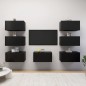 vidaXL TV-Schränke 7 Stk. Schwarz 30,5x30x60 cm Holzwerkstoff vidaXL TV-Schränke 7 Stk. Schwarz 30,5x30x60 cm Holzwerkstoff