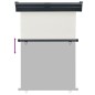vidaXL Balkon-Seitenmarkise 125x250 cm Creme vidaXL Balkon-Seitenmarkise 125x250 cm Creme