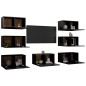 vidaXL TV-Schränke 7 Stk. Schwarz 30,5x30x60 cm Holzwerkstoff vidaXL TV-Schränke 7 Stk. Schwarz 30,5x30x60 cm Holzwerkstoff