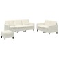 vidaXL 3-tlg. Sofagarnitur Creme Samt vidaXL 3-tlg. Sofagarnitur Creme Samt
