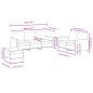 vidaXL 3-tlg. Sofagarnitur mit Kissen Rosa Samt vidaXL 3-tlg. Sofagarnitur mit Kissen Rosa Samt