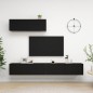 vidaXL TV-Schränke 3 Stk. Schwarz Holzwerkstoff vidaXL TV-Schränke 3 Stk. Schwarz Holzwerkstoff