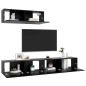 vidaXL TV-Schränke 3 Stk. Schwarz Holzwerkstoff vidaXL TV-Schränke 3 Stk. Schwarz Holzwerkstoff