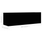 2-tlg. TV-Schrank-Set Schwarz Holzwerkstoff 2-tlg. TV-Schrank-Set Schwarz Holzwerkstoff