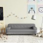 vidaXL Kindersofa Grau 90x53x30 cm Kunstleder vidaXL Kindersofa Grau 90x53x30 cm Kunstleder