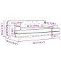vidaXL Kindersofa Grau 90x53x30 cm Kunstleder vidaXL Kindersofa Grau 90x53x30 cm Kunstleder