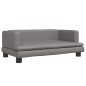 vidaXL Kindersofa Grau 80x45x30 cm Kunstleder vidaXL Kindersofa Grau 80x45x30 cm Kunstleder
