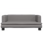 vidaXL Kindersofa Grau 80x45x30 cm Kunstleder vidaXL Kindersofa Grau 80x45x30 cm Kunstleder