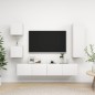 vidaXL 5-tlg. TV-Schrank-Set Weiß Holzwerkstoff vidaXL 5-tlg. TV-Schrank-Set Weiß Holzwerkstoff