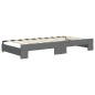 vidaXL Tagesbett Ausziehbar mit Matratzen Dunkelgrau 90x190 cm Stoff vidaXL Tagesbett Ausziehbar mit Matratzen Dunkelgrau 90x190 cm Stoff