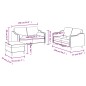 vidaXL 3-tlg. Sofagarnitur mit Kissen Dunkelgrau Stoff vidaXL 3-tlg. Sofagarnitur mit Kissen Dunkelgrau Stoff