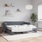 vidaXL Tagesbett Ausziehbar Dunkelgrau 80x200 cm Samt vidaXL Tagesbett Ausziehbar Dunkelgrau 80x200 cm Samt