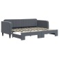vidaXL Tagesbett Ausziehbar Dunkelgrau 80x200 cm Samt vidaXL Tagesbett Ausziehbar Dunkelgrau 80x200 cm Samt