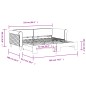vidaXL Tagesbett Ausziehbar Dunkelgrau 90x190 cm Samt