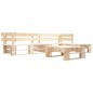 vidaXL 4-tlg. Paletten-Lounge-Set mit Kissen in Sandfarben Holz vidaXL 4-tlg. Paletten-Lounge-Set mit Kissen in Sandfarben Holz