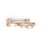 vidaXL 4-tlg. Paletten-Lounge-Set mit Kissen in Sandfarben Holz vidaXL 4-tlg. Paletten-Lounge-Set mit Kissen in Sandfarben Holz