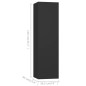 4-tlg. TV-Schrank-Set Schwarz Holzwerkstoff 4-tlg. TV-Schrank-Set Schwarz Holzwerkstoff