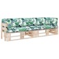 vidaXL 2-Sitzer-Palettensofa mit Kissen Imprägniertes Kiefernholz vidaXL 2-Sitzer-Palettensofa mit Kissen Imprägniertes Kiefernholz