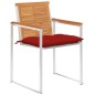 vidaXL Gartenstühle 8 Stk. mit Kissen Massivholz Akazie vidaXL Gartenstühle 8 Stk. mit Kissen Massivholz Akazie