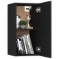 vidaXL 4-tlg. TV-Schrank-Set Schwarz Holzwerkstoff vidaXL 4-tlg. TV-Schrank-Set Schwarz Holzwerkstoff