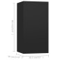 vidaXL 4-tlg. TV-Schrank-Set Schwarz Holzwerkstoff vidaXL 4-tlg. TV-Schrank-Set Schwarz Holzwerkstoff