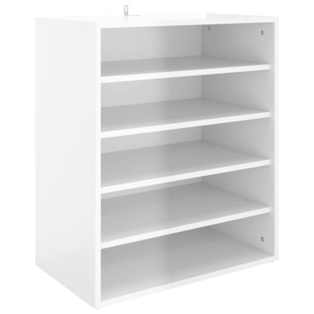 vidaXL Schuhschrank Hochglanz-Weiß 60x35x70 cm Holzwerkstoff