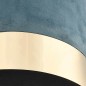 vidaXL Hocker Hellblau und Golden Samt
