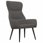vidaXL Relaxsessel mit Hocker Dunkelgrau Stoff vidaXL Relaxsessel mit Hocker Dunkelgrau Stoff