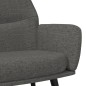 vidaXL Relaxsessel mit Hocker Dunkelgrau Stoff vidaXL Relaxsessel mit Hocker Dunkelgrau Stoff
