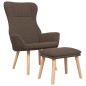 vidaXL Relaxsessel mit Hocker Taupe Stoff vidaXL Relaxsessel mit Hocker Taupe Stoff