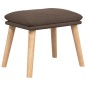 vidaXL Relaxsessel mit Hocker Taupe Stoff vidaXL Relaxsessel mit Hocker Taupe Stoff