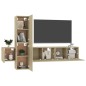 5-tlg. TV-Schrank-Set Sonoma-Eiche Holzwerkstoff 5-tlg. TV-Schrank-Set Sonoma-Eiche Holzwerkstoff