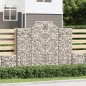 vidaXL Gabionen mit Hochbogen 40Stk. 200x50x160/180cm Verzinktes Eisen