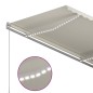 vidaXL Markise Manuell Einziehbar mit LED 350x250 cm Creme
