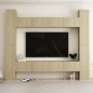 8-tlg. TV-Schrank-Set Sonoma-Eiche Holzwerkstoff 8-tlg. TV-Schrank-Set Sonoma-Eiche Holzwerkstoff