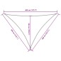 vidaXL Sonnensegel Oxford-Gewebe Dreieckig 3x4x4 m Orange