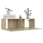 8-tlg. TV-Schrank-Set Sonoma-Eiche Holzwerkstoff 8-tlg. TV-Schrank-Set Sonoma-Eiche Holzwerkstoff